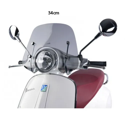 windscherm Piaggio origineel + bev. set + bev. set 34cm smoke past op primavera 1b000909