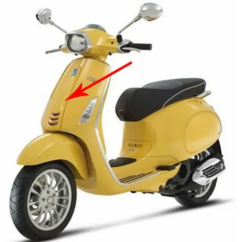 voorscherm Piaggio origineel midden geel 968/a past op sprint 1b000203000l5