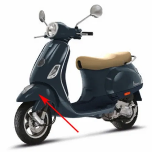 voorspatbord blauw midnight 222 past op vespa lx fl