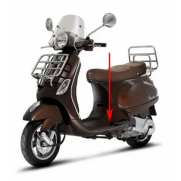 treeplank bruin marrone 112/a past op vespa lx