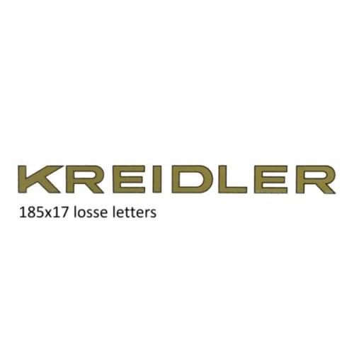 sticker woord [kreidler] goud