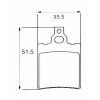 remblokset sbs achter past op af1, rs ot, rs1999, rx, tuareg 106hf