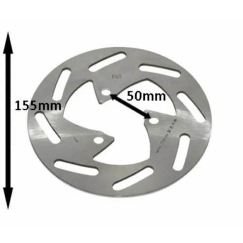 remschijf orig 10 inch voor 155mm past op ludix snake, ludix trend 764480